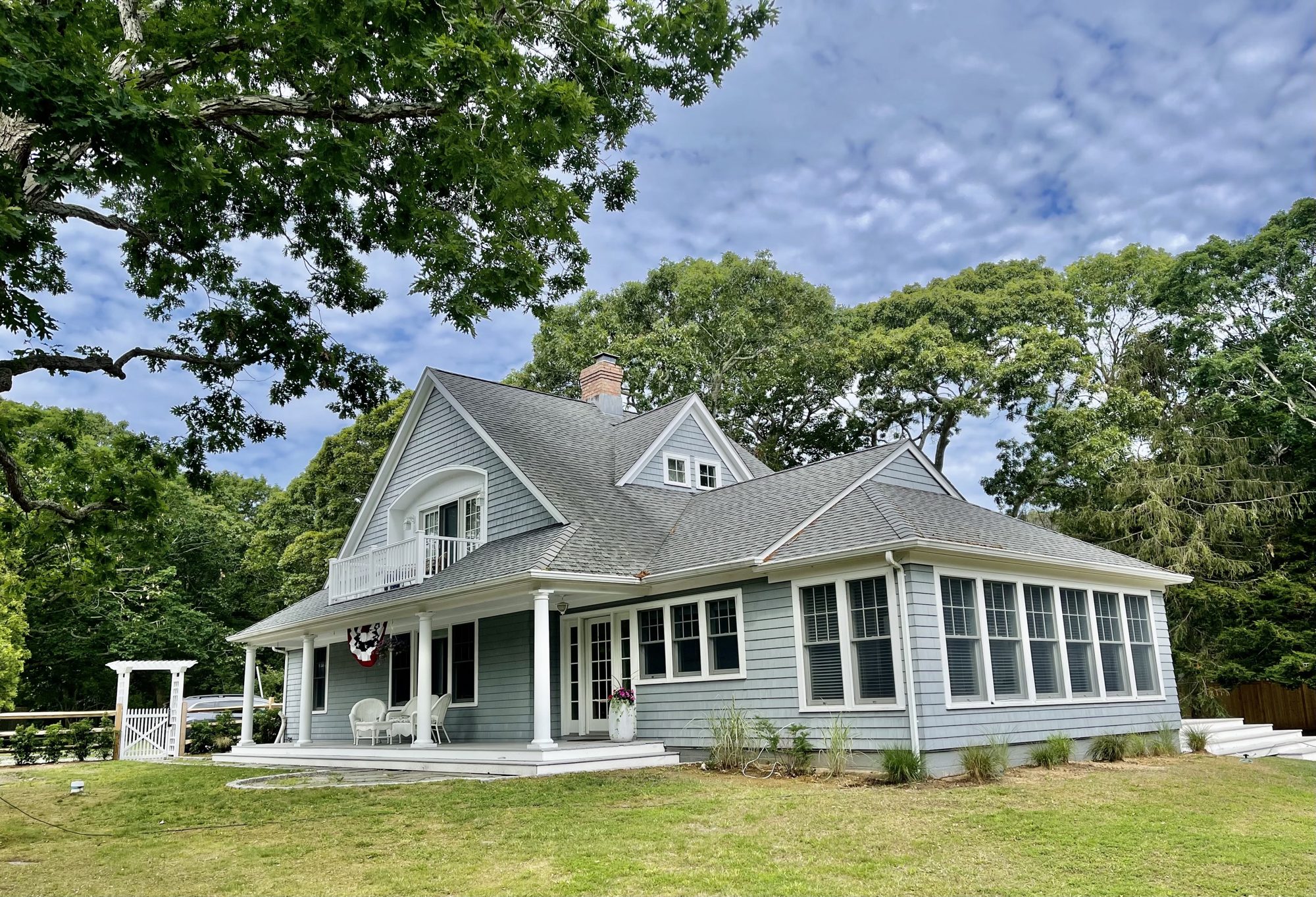 The house from the lawn